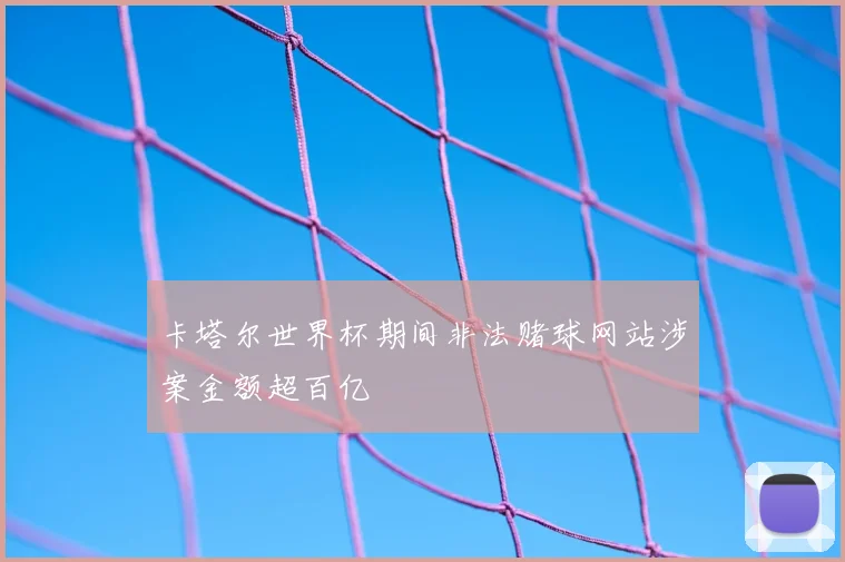 卡塔尔世界杯期间非法赌球网站涉案金额超百亿